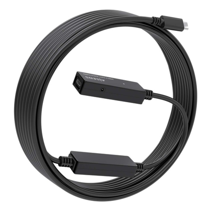AISENS Cable USB 3.2 Gen1x1 prolongador con Amplificador, USB-C/M-USB-C/H, Negro, 10m