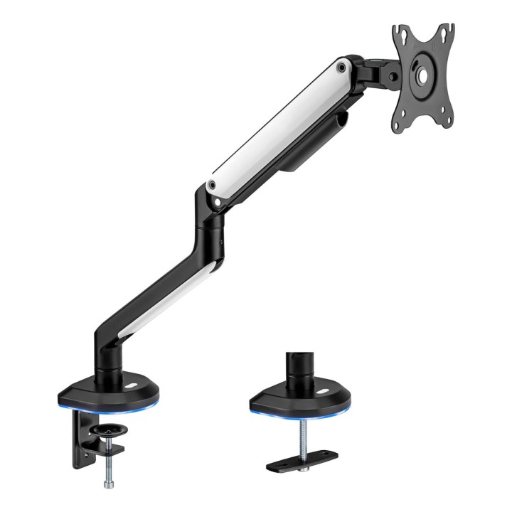 AISENS Soporte De Mesa RGB Gaming Contrapeso Giratorio E Inclinable Para Monitor/TV 9kg (3 Pivotes, 1 Brazo) De 17-32,