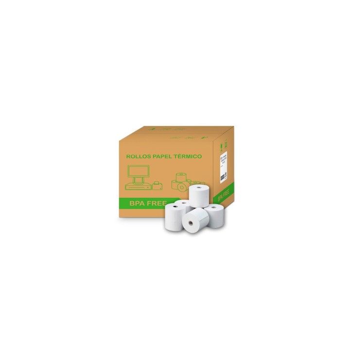 ROLLO TERMICO 80X80MM SIN BISFENOL A 65GR C/50 Paquete 10 unidades