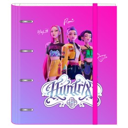 Carpeta Kpop Demon Hunters 4 anillas