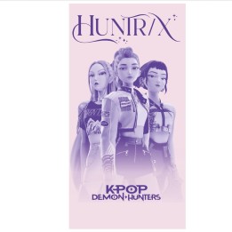 Toalla Huntrix KPop Demon Hunters microfibra