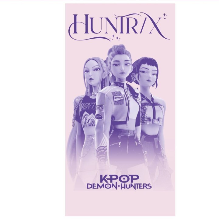 Toalla Huntrix KPop Demon Hunters microfibra