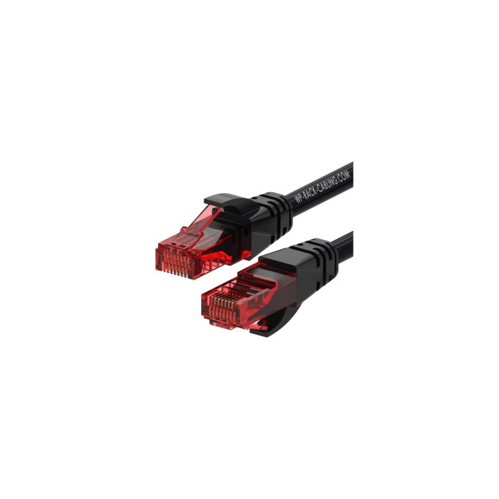 WP WPC-PAT-6U002BL cable de red Negro, Rojo 0,5 m Cat6 U/UTP (UTP)