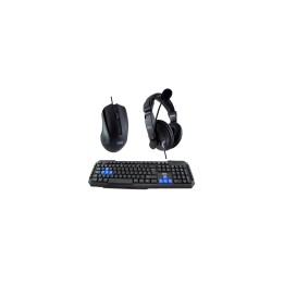 3GO COMBODRILEH2 teclado Ratón incluido Juego USB QWERTY Negro