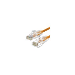 WP WPC-PAT-6AU005O-S cable de red Naranja, Transparente 0,5 m Cat6a U/UTP (UTP)
