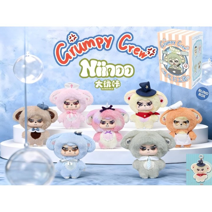 Muñeco llavero sorpresa Blind Box Grumpy Crew Niinoo 17cm surtido
