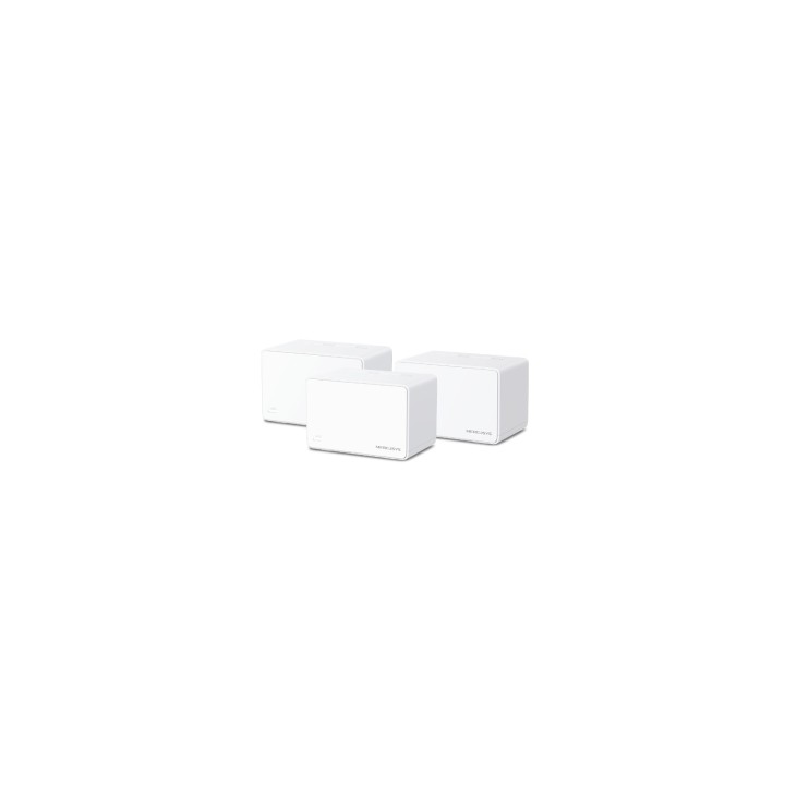 Mercusys Halo H80X(3-pack) Doble banda (2,4 GHz / 5 GHz) Wi-Fi 6 (802.11ax) Blanco Interno