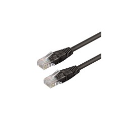 WP WPC-PAT-6U010BL cable de red Negro 1 m Cat6 U/UTP (UTP)