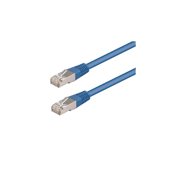 WP WPC-PAT-5F005B cable de red Azul 0,5 m Cat5e F/UTP (FTP)