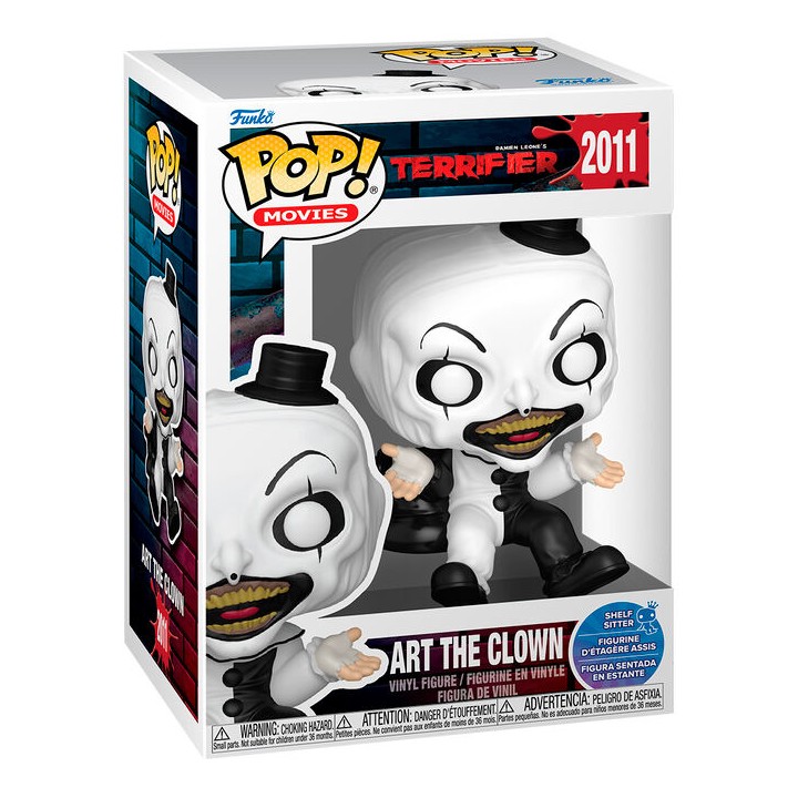Figura POP Terrifier Art the Clown Shelf Sitter
