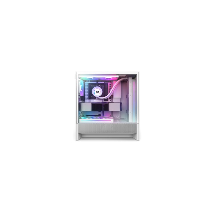 NZXT H5 Flow RGB Midi Tower Blanco