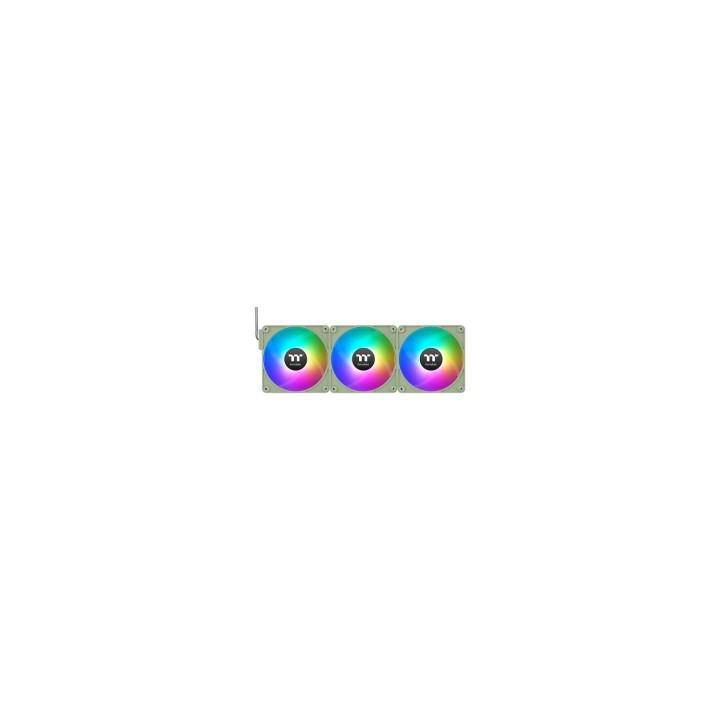 Thermaltake CL-F196-PL12MG-A sistema de refrigeración para ordenador Carcasa del ordenador Ventilador 12 cm Verde 3 pieza(s)
