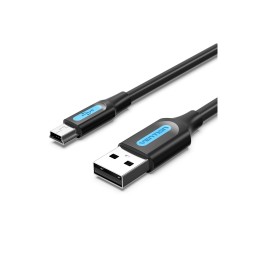 Vention Cable USB 2.0 COMBI/ USB Macho - MiniUSB Macho/ 3m/ Negro