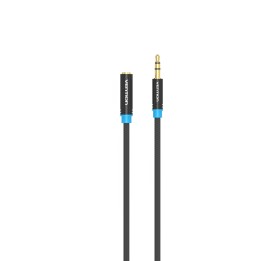 Vention Cable Estéreo VAB-B06-B100-M/ Jack 3.5 Macho - Jack 3.5 Hembra/ 1m/ Negro