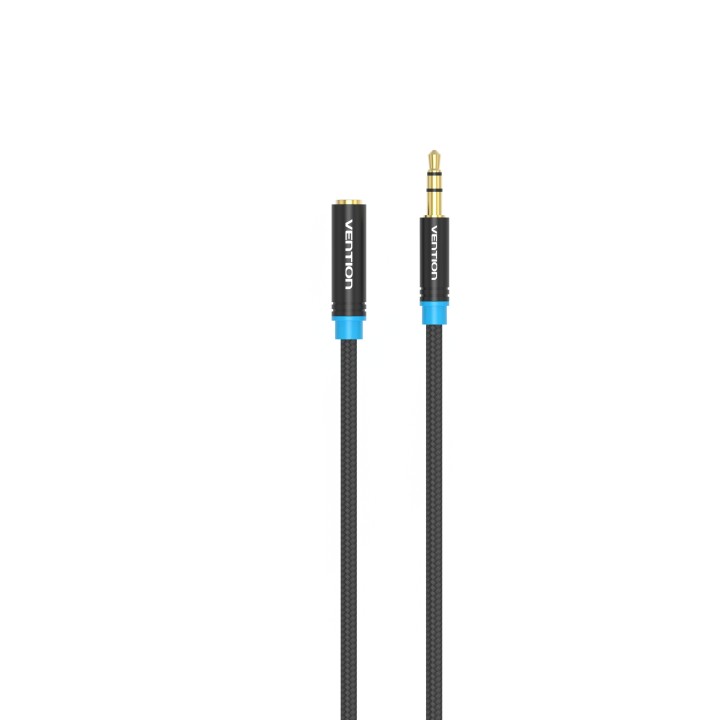 Vention Cable Estéreo VAB-B06-B100-M/ Jack 3.5 Macho - Jack 3.5 Hembra/ 1m/ Negro