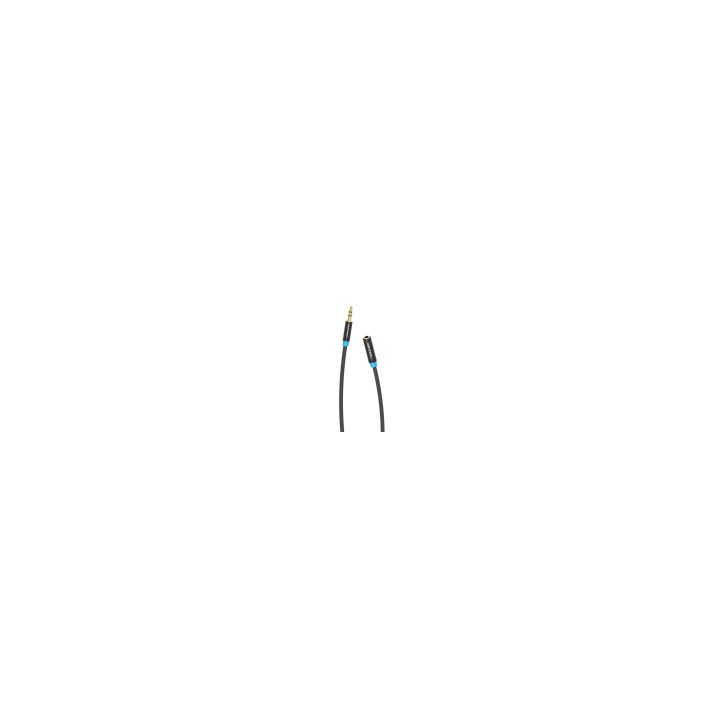 Vention Cable Estéreo VAB-B06-B100-M/ Jack 3.5 Macho - Jack 3.5 Hembra/ 1m/ Negro