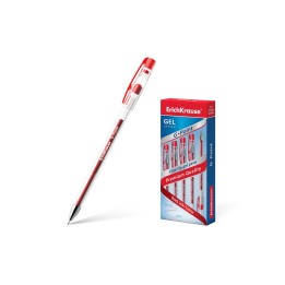 ErichKrause 17629 bolígrafo de gel Bolígrafo de gel con tapa Superfino Rojo 12 pieza(s)