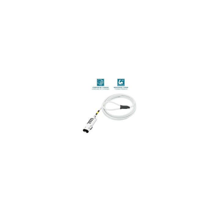 Mobilis 001330 cable antirrobo Blanco 1,8 m