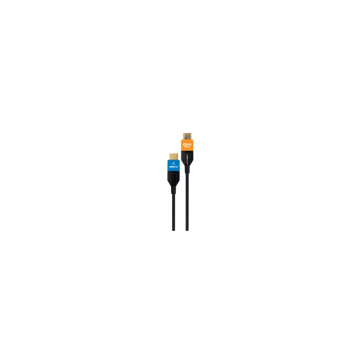 Gembird CC-HDMI8K-AOC-30M cable HDMI HDMI tipo A (Estándar) Negro, Azul, Naranja
