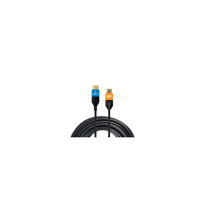 Gembird CC-HDMI8K-AOC-30M cable HDMI HDMI tipo A (Estándar) Negro, Azul, Naranja