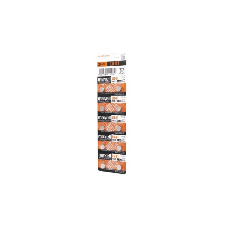 Maxell 11716800 pila doméstica Batería de un solo uso LR41 Alcalino