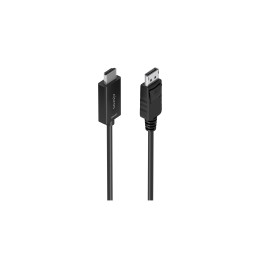 AISENS Cable conversor DisplayPort a HDMI 4K@60Hz, DP/M-HDMI/M, Negro, 2.0m