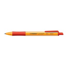 STABILO pointball Rojo Bolígrafo de punta retráctil con pulsador 1 pieza(s)