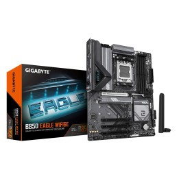 GIGABYTE B850 EAGLE WIFI6E Placa Base - Procesadores AMD Ryzen Serie 9000, VRM digital de 8+2+2 fases, hasta 8200MHz DDR5 (OC),