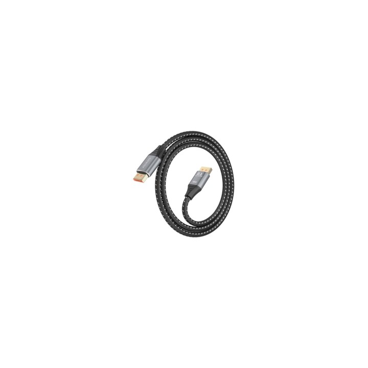 AISENS Cable DisplayPort V2.1 16K@60Hz 80 Gbps, DP/M-DP/M, Negro, 1.0m