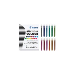 Pilot Parallel Pen Negro, Azul, Marrón, Verde, Verde claro, Marina, Naranja, Rosa, Púrpura, Rojo, Turquesa, Amarillo 12 pieza(s)