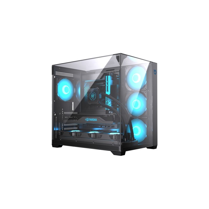 Hiditec Chasis ATX GAMING SKY BLACK USB 3.1 TYPE-C