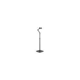 AISENS Soporte de suelo universal ajustable (3 pivotes) para tablet, Negro