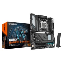 GIGABYTE B850 GAMING X WIFI6E Placa Base - Procesadores AMD Ryzen Serie 9000, VRM digital de 12+2+2 fases, hasta 8200MHz DDR5