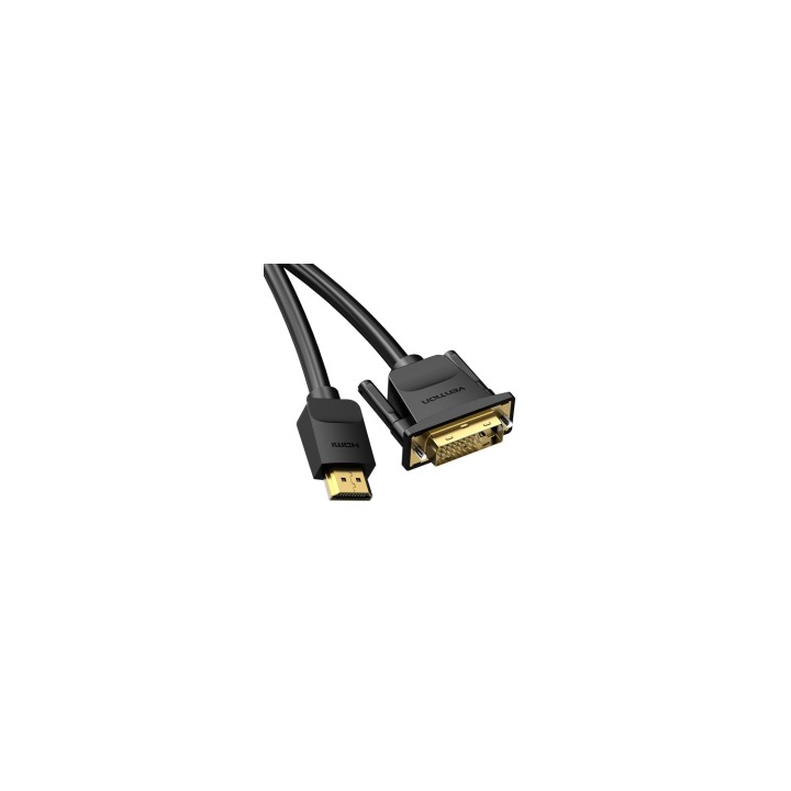 Vention Cable Conversor ABFBH/ DVI Macho - HDMI Macho/ 2m/ Negro
