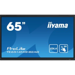 iiyama PROLITE TE6514MIS-B2AG Pantalla plana para señalización digital 165,1 cm (65") LCD Wifi 435 cd / m² 4K Ultra HD Negro