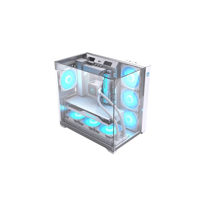 Hiditec CHASIS ATX GAMING SKY WHITE USB 3.1 TYPE-C