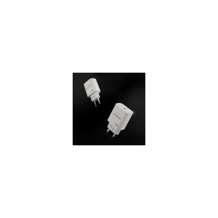 Nanocable Cargador USB-C PD 20W, Blanco