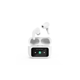 Gembird GMB Audio TWS-LCD-ANC-01-W auricular y casco Auriculares Inalámbrico Dentro de oído Llamadas/Música USB Tipo C