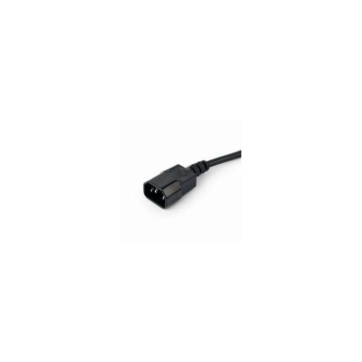 Gembird EG-PSU3-01 base múltiple 0,6 m 3 salidas AC Interior Negro