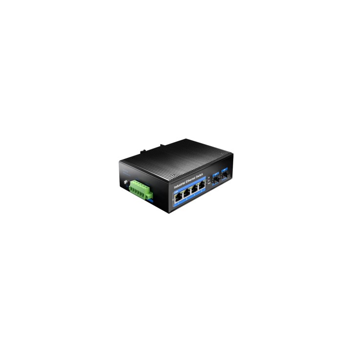 Cudy IG1004S2P switch No administrado Gigabit Ethernet (10/100/1000) Energía sobre Ethernet (PoE) Negro