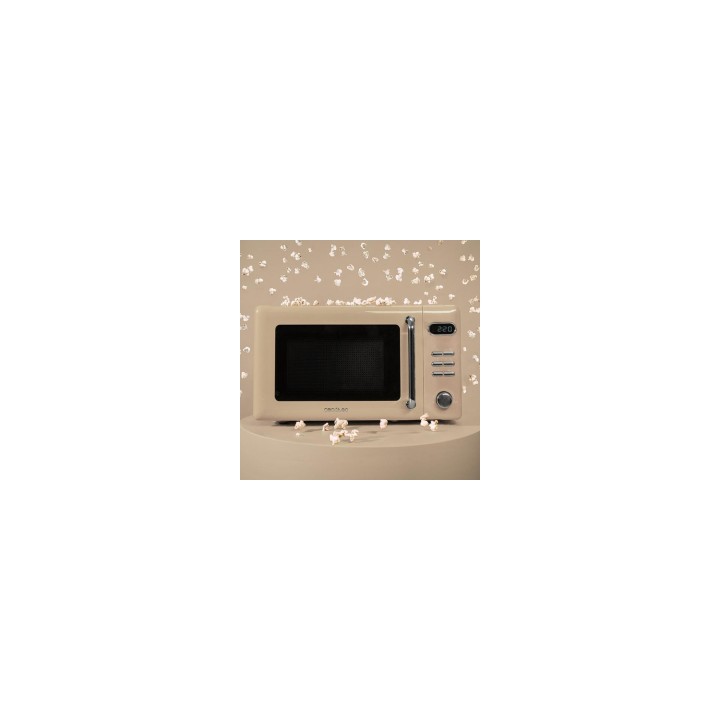 Cecotec 01714 microondas Beige Microondas con grill Encimera 20 L 700 W