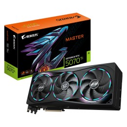 GIGABYTE AORUS GeForce RTX 5070 Ti MASTER 16G Tarjeta Gráfica - 16GB GDDR7, 256 bits, PCI-E 5.0, XXXX MHz Core Clock, 3 x DP