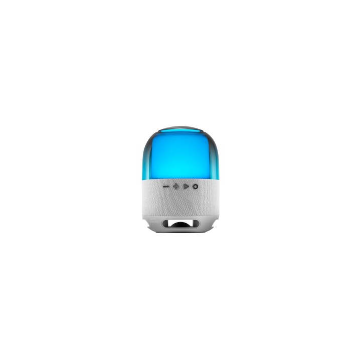 Mars Gaming MS-Flow, Altavoz Portátil Bluetooth 15W, Iluminación Orbilight RGB 360°, Sonido Potente con Driver DeepBass 57mm,