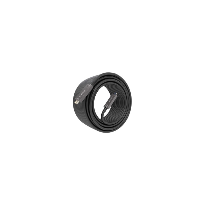 AISENS - Cable USB 3.1 Gen2 10Gbps AOC 4K@60Hz 3A 60W E-Marker, tipo USB-C/M-USB-C/M, Negro, 7.5m