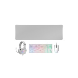 Mars Gaming MCP-RGB3 teclado Ratón incluido Juego USB QWERTY Español Blanco