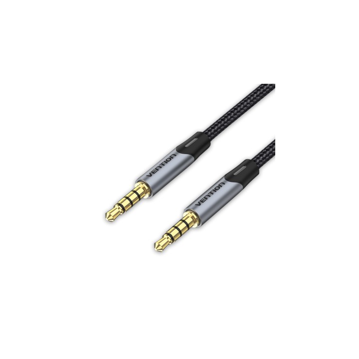 Vention Cable Estéreo BAQHF/ Jack 3.5 Macho - Jack 3.5 Macho/ 1m/ Gris