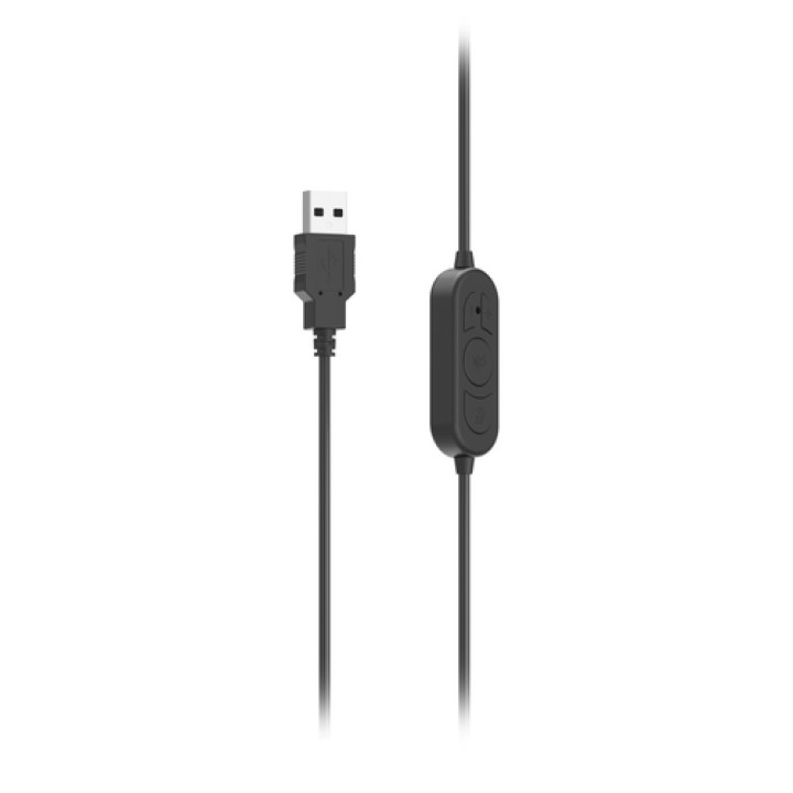 Hama HS-USB300 V2 Auriculares Alámbrico Diadema Oficina/Centro de llamadas USB tipo A Negro