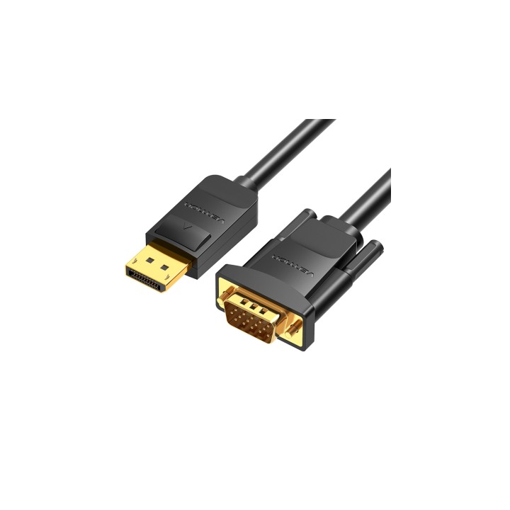 Vention Cable Conversor HBLBH/ Displayport Macho - VGA Macho/ 2m/ Negro