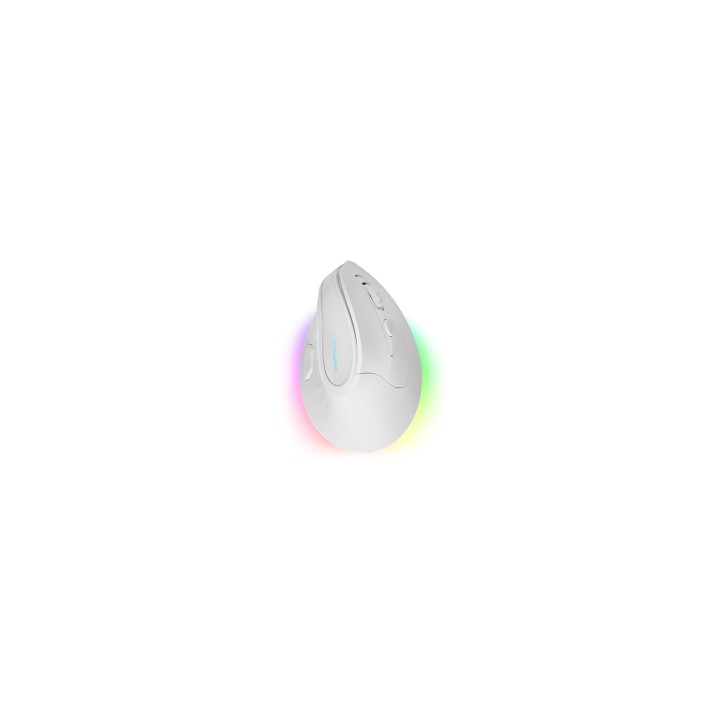 Mars Gaming MM-SK, Ratón Gaming Inalámbrico Vertical, Diseño Ergonómico, Iluminación RGB Chroma, Sensor Óptico Pixart 8400DPI,
