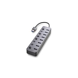 NGS IHUB 8 USB 2.0 Type-A 5000 Mbit/s Negro